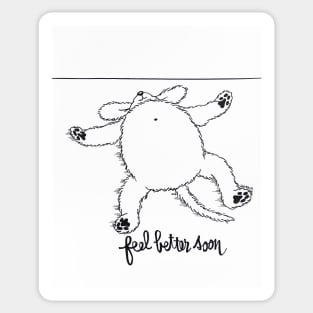 Feel Better Soon/Furball Sticker